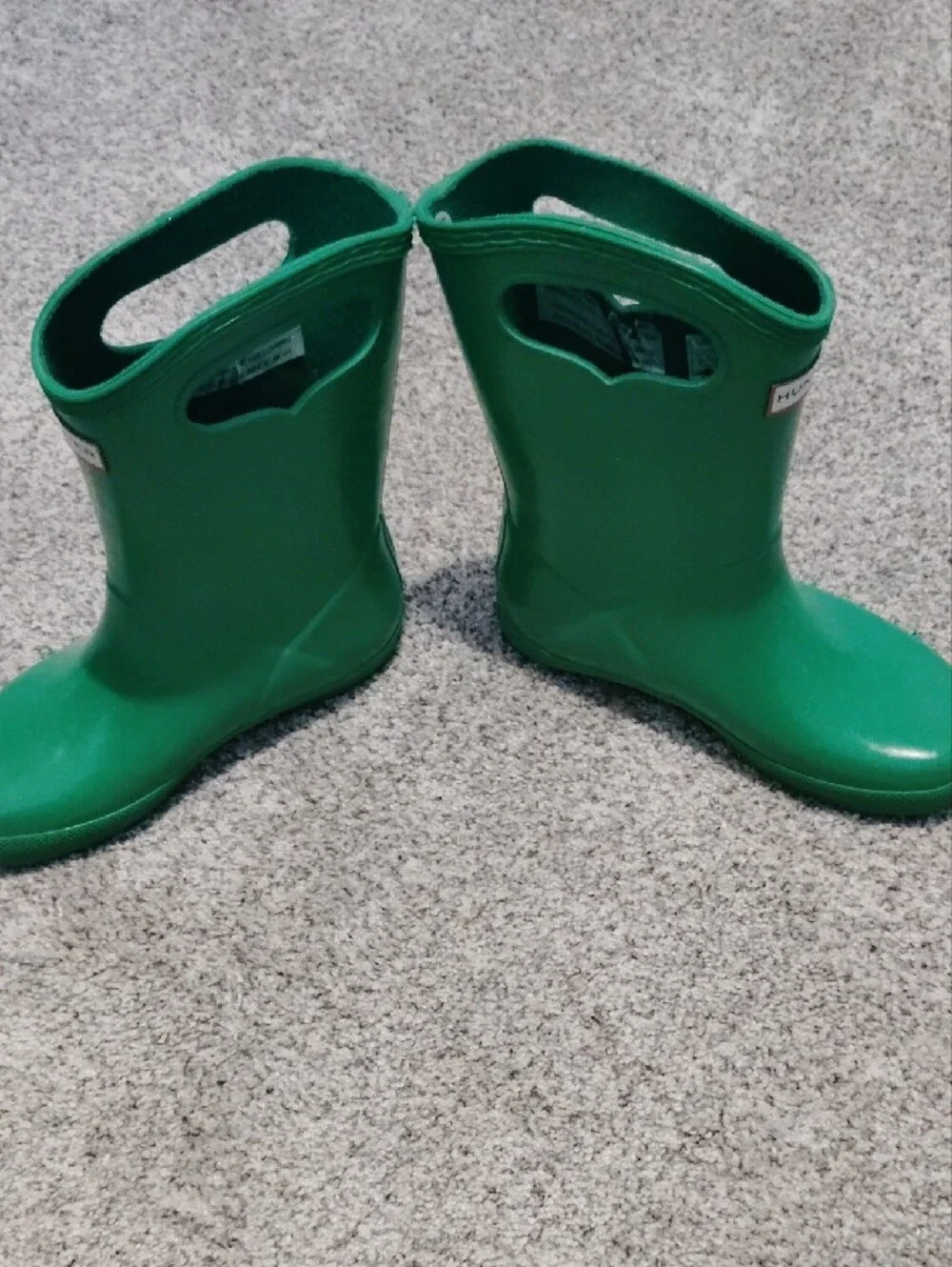 Hunter Kids Green Pull-On Rain Boots